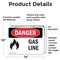 Signmission Gas Line Danger Sign, Vinyl Decal, 14in W x 10in L, 2PK OS-2PACK-DS-D-1014-L-1272 - alternate 5